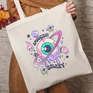 Spookiest Galaxy Vibrant Pastel Tote Bag